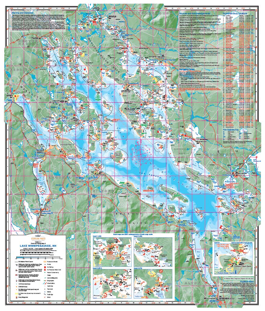 Lake Winnipesaukee Chart